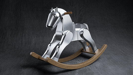 Machining of a Rocking horse on a HERMLE C 650 machining centre 