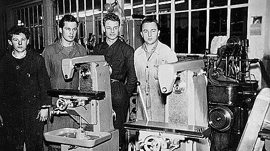 Fräsmaschinen-Produktion 1957