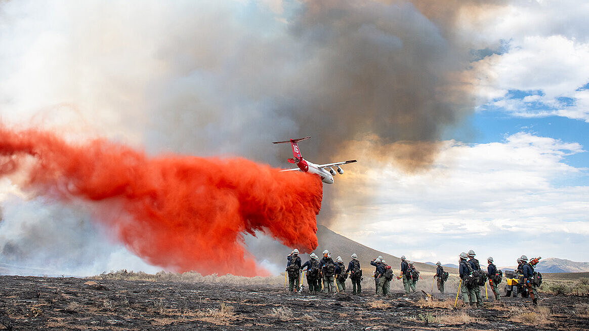 Luftbrandbekämpfung der Firma Neptune Aviation Services Inc. mit Sitz in Missoula