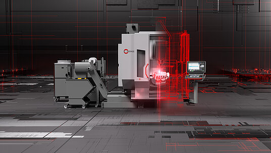 Unsere C32 GEN2 CNC Fraese in Frontansicht