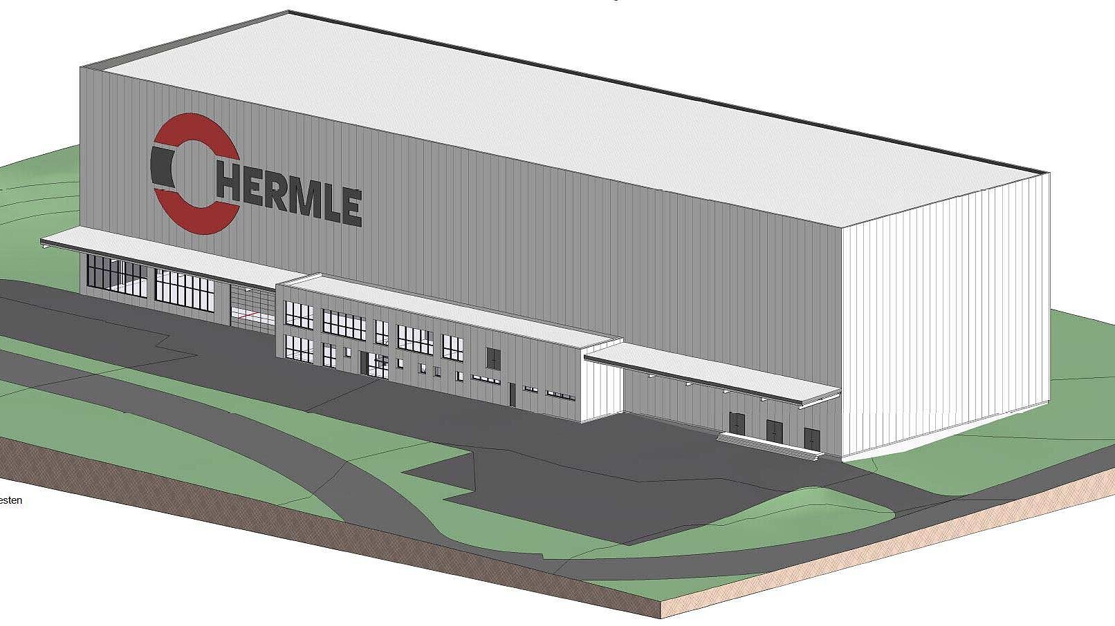 3D-Ansicht Standort Zimmern der HERMLE AG