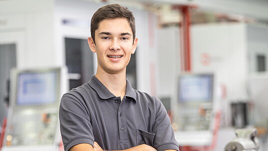 Jonas Fetzer Auszubildender als Betonfertigteilbauer bei der HERMLE AG