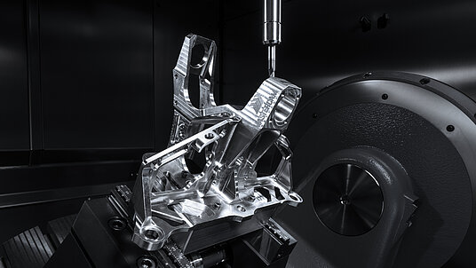 Machining of an Aerospace stand in Titanium on a HERMLE C 32 machining centre