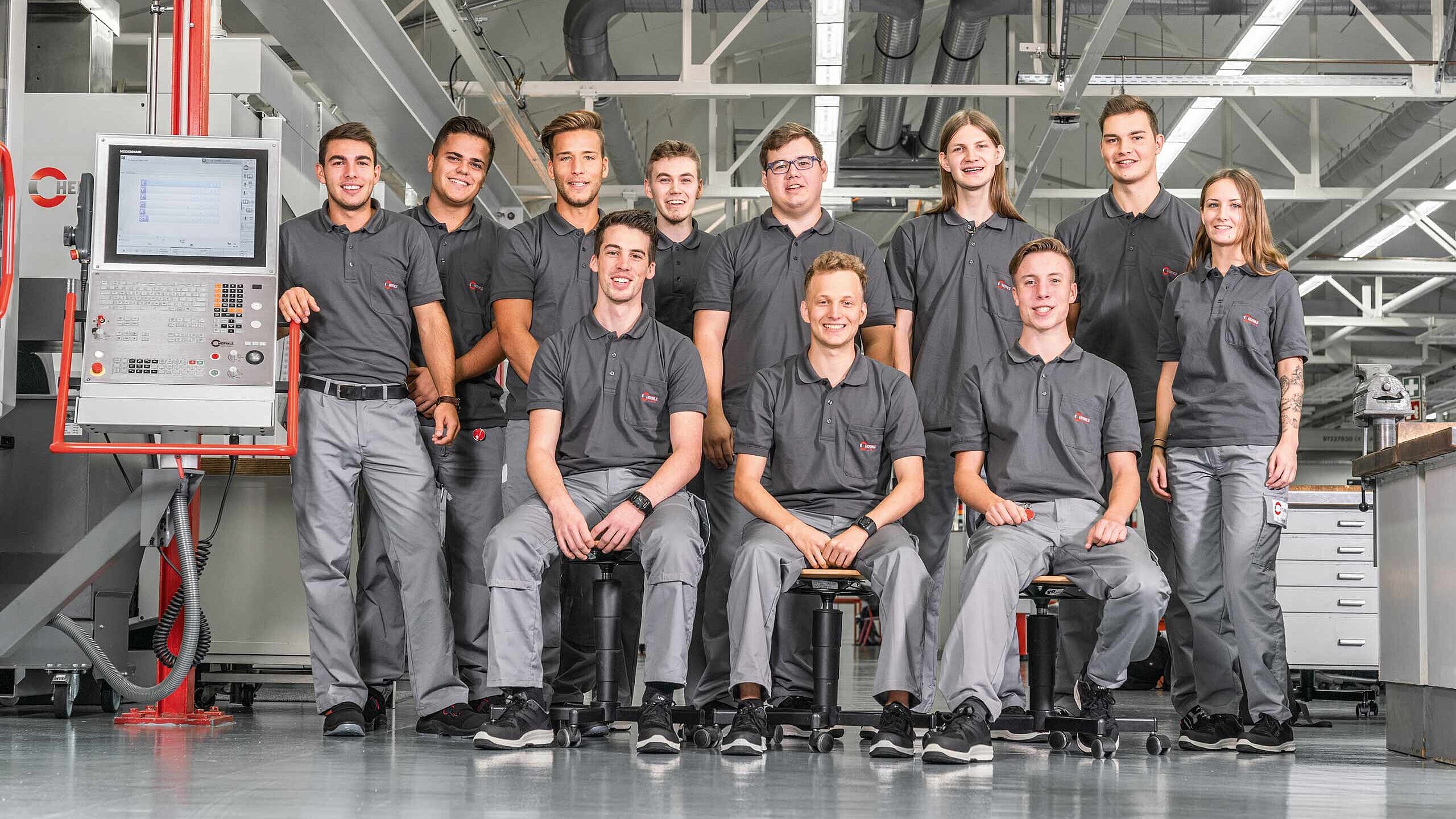 Die neuen Studenten bei der HERMLE AG 2019