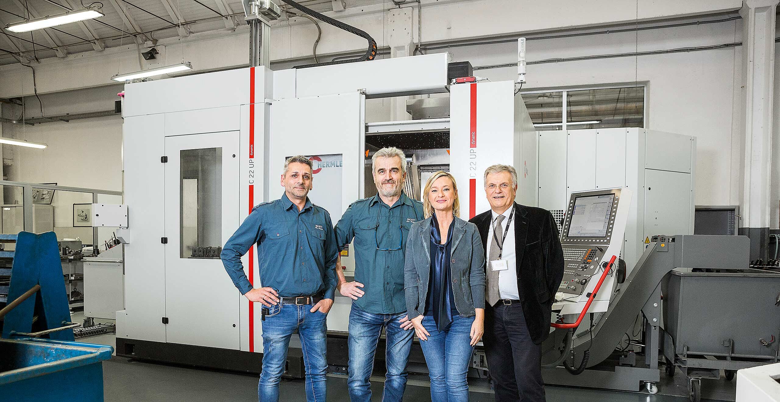 Oscar Bertoni – Production, Giordano Belleri - Production, Giovanna Fausti – CEO Fausti and Ernesto Molinari - Director of Hermle Italia