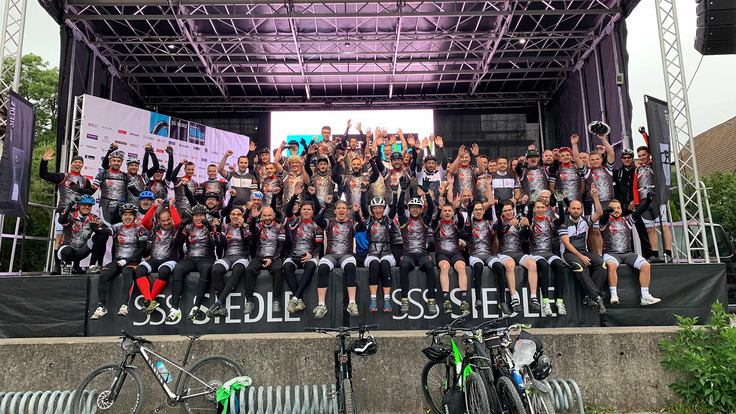 Das Hermle AG Team schneller Span beim Schwarzwald-Bike-Marathon 2019