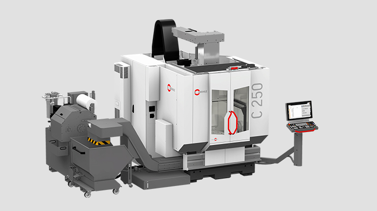 Chip conveyor with internal cooling lubricant supply ICS 80/40